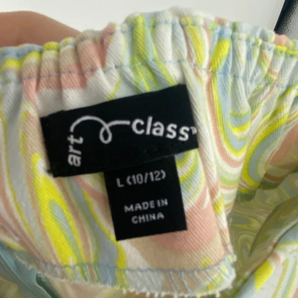 Target Art Class Girls Pastel Swirl Patterned Kids Skirt Size L Large 10/12, 996 - Picture 4 of 5